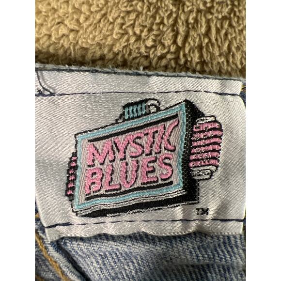 Vintage, Mystic Blues, Women's Acid Wash, Baggy Jeans from 1980s Size: 36 or 22W - Picture 8 of 11